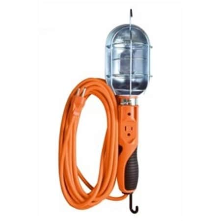 Southwire 25 ft. 75W 16-3 Trouble Work Light Orange 248715